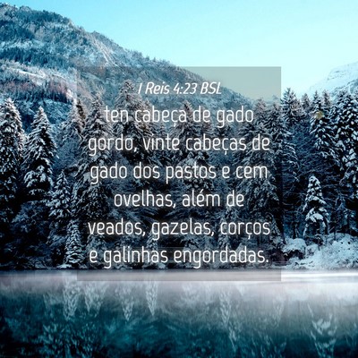 Picture 04 - 1 Reis 4:23 BSL - ten cabeça de gado gordo, vinte cabeças de gado - Bible Verse Picture