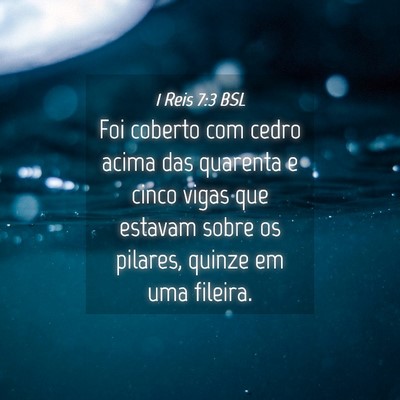 Picture 04 - 1 Reis 7:3 BSL - Foi coberto com cedro acima das quarenta e cinco - Bible Verse Picture