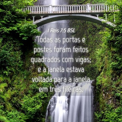 Picture 04 - 1 Reis 7:5 BSL - Todas as portas e postes foram feitos quadrados - Bible Verse Picture