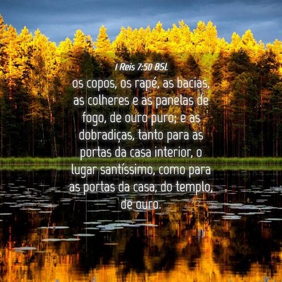 Picture 04 - 1 Reis 7:50 BSL - os copos, os rapé, as bacias, as colheres e as - Bible Verse Picture