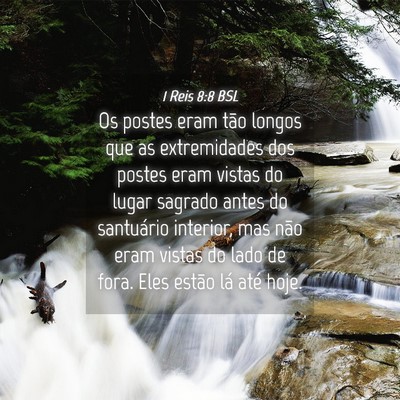 Picture 04 - 1 Reis 8:8 BSL - Os postes eram tão longos que as extremidades - Bible Verse Picture