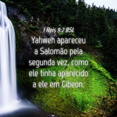 Picture 04 - 1 Reis 9:2 BSL - Yahweh apareceu a Salomão pela segunda vez, como - Bible Verse Picture