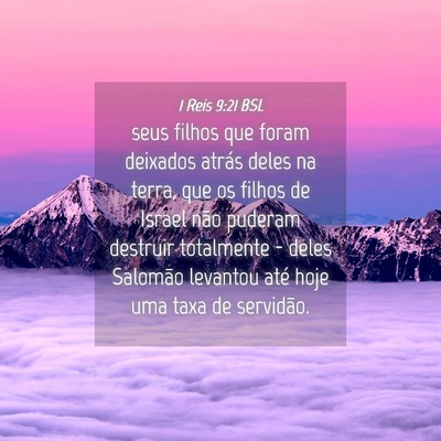 Picture 04 - 1 Reis 9:21 BSL - seus filhos que foram deixados atrás deles na - Bible Verse Picture