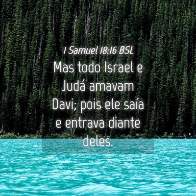 Picture 04 - 1 Samuel 18:16 BSL - Mas todo Israel e Judá amavam Davi; pois ele - Bible Verse Picture