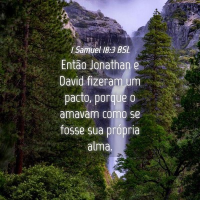 Picture 04 - 1 Samuel 18:3 BSL - Então Jonathan e David fizeram um pacto, porque - Bible Verse Picture