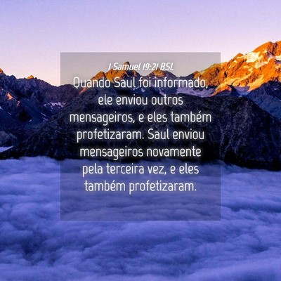 Picture 04 - 1 Samuel 19:21 BSL - Quando Saul foi informado, ele enviou outros - Bible Verse Picture