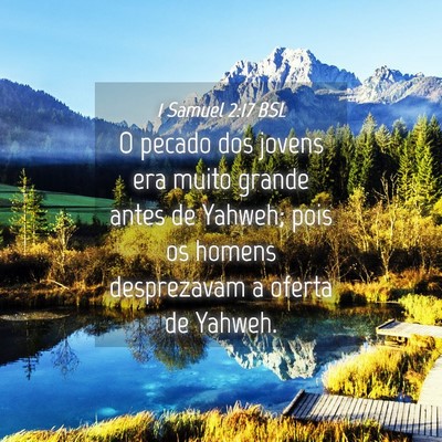 Picture 04 - 1 Samuel 2:17 BSL - O pecado dos jovens era muito grande antes de - Bible Verse Picture