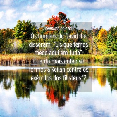 Picture 04 - 1 Samuel 23:3 BSL - Os homens de David lhe disseram: “Eis que temos - Bible Verse Picture