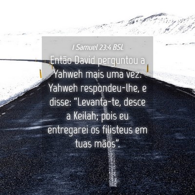 Picture 04 - 1 Samuel 23:4 BSL - Então David perguntou a Yahweh mais uma vez. - Bible Verse Picture