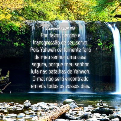 Picture 04 - 1 Samuel 25:28 BSL - Por favor, perdoe a transgressão de seu servo. - Bible Verse Picture