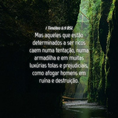 Picture 04 - 1 Timóteo 6:9 BSL - Mas aqueles que estão determinados a ser ricos - Bible Verse Picture