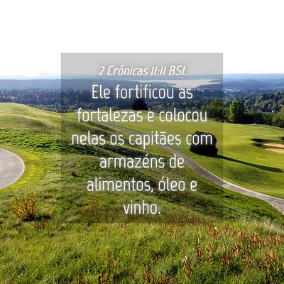 Picture 04 - 2 Crônicas 11:11 BSL - Ele fortificou as fortalezas e colocou nelas os - Bible Verse Picture