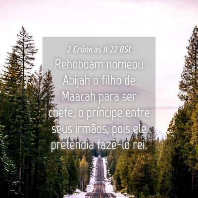Picture 04 - 2 Crônicas 11:22 BSL - Rehoboam nomeou Abijah o filho de Maacah para ser - Bible Verse Picture