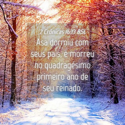 Picture 04 - 2 Crônicas 16:13 BSL - Asa dormiu com seus pais, e morreu no - Bible Verse Picture