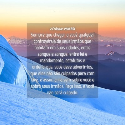 Picture 04 - 2 Crônicas 19:10 BSL - Sempre que chegar a você qualquer controvérsia - Bible Verse Picture