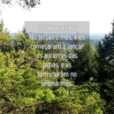 Picture 04 - 2 Crônicas 31:7 BSL - No terceiro mês, eles começaram a lançar os - Bible Verse Picture
