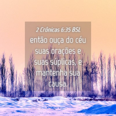 Picture 04 - 2 Crônicas 6:35 BSL - então ouça do céu suas orações e suas - Bible Verse Picture
