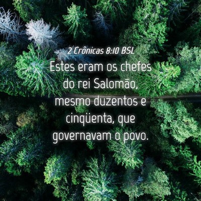 Picture 04 - 2 Crônicas 8:10 BSL - Estes eram os chefes do rei Salomão, mesmo - Bible Verse Picture