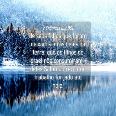 Picture 04 - 2 Crônicas 8:8 BSL - de seus filhos que foram deixados atrás deles na - Bible Verse Picture