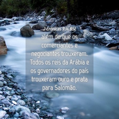Picture 04 - 2 Crônicas 9:14 BSL - além do que os comerciantes e negociantes - Bible Verse Picture
