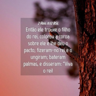 Picture 04 - 2 Reis 11:12 BSL - Então ele trouxe o filho do rei, colocou a coroa - Bible Verse Picture