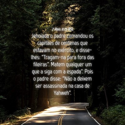 Picture 04 - 2 Reis 11:15 BSL - Jehoiada o padre comandou os capitães de - Bible Verse Picture