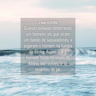 Picture 04 - 2 Reis 13:21 BSL - Quando estavam enterrando um homem, eis que viram - Bible Verse Picture