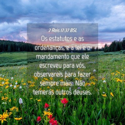 Picture 04 - 2 Reis 17:37 BSL - Os estatutos e as ordenanças, e a lei e o - Bible Verse Picture