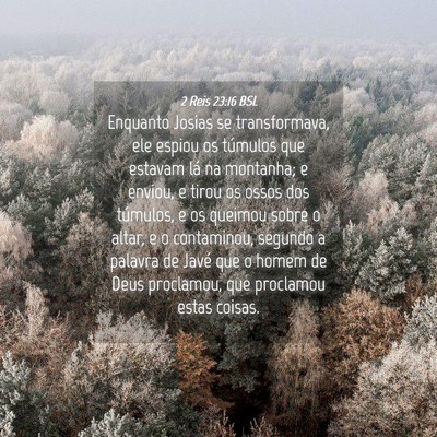 Picture 04 - 2 Reis 23:16 BSL - Enquanto Josias se transformava, ele espiou os - Bible Verse Picture