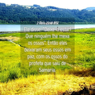 Picture 04 - 2 Reis 23:18 BSL - Ele disse: “Deixe-o estar! Que ninguém lhe - Bible Verse Picture