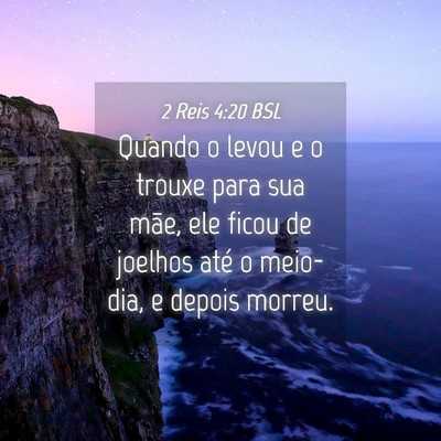 Picture 04 - 2 Reis 4:20 BSL - Quando o levou e o trouxe para sua mãe, ele - Bible Verse Picture