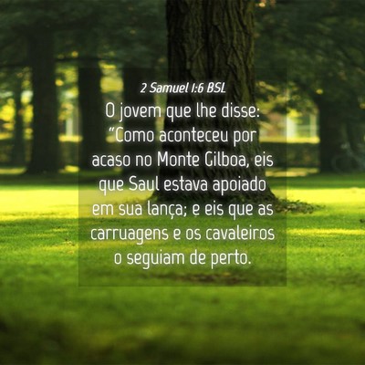 Picture 04 - 2 Samuel 1:6 BSL - O jovem que lhe disse: “Como aconteceu por - Bible Verse Picture