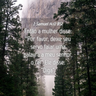 Picture 04 - 2 Samuel 14:12 BSL - Então a mulher disse: “Por favor, deixe seu - Bible Verse Picture