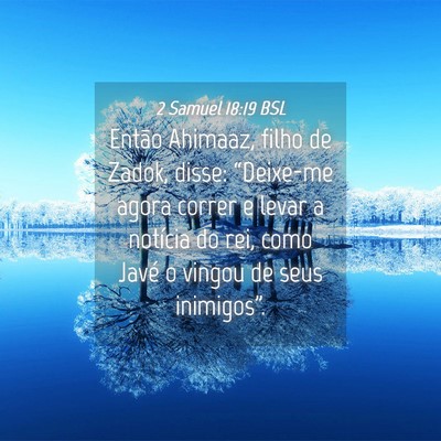 Picture 04 - 2 Samuel 18:19 BSL - Então Ahimaaz, filho de Zadok, disse: - Bible Verse Picture