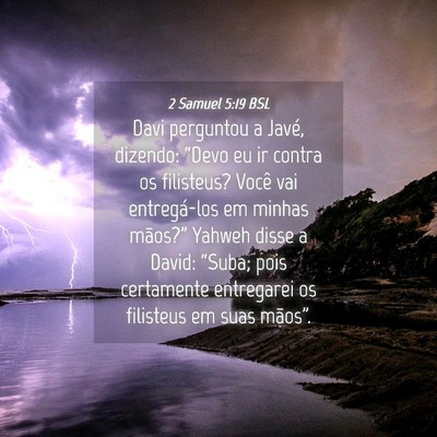 Picture 04 - 2 Samuel 5:19 BSL - Davi perguntou a Javé, dizendo: “Devo eu ir - Bible Verse Picture