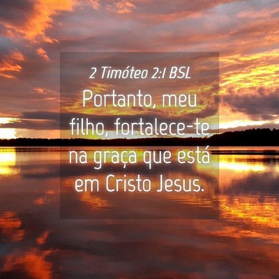 Picture 04 - 2 Timóteo 2:1 BSL - Portanto, meu filho, fortalece-te na graça que - Bible Verse Picture
