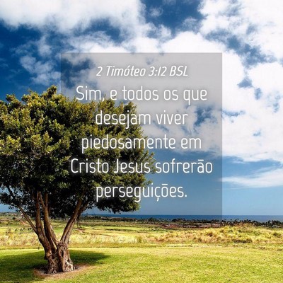 Picture 04 - 2 Timóteo 3:12 BSL - Sim, e todos os que desejam viver piedosamente em - Bible Verse Picture