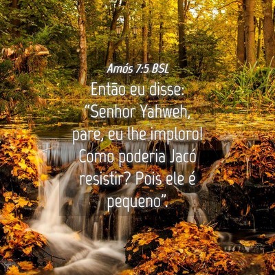 Picture 04 - Amós 7:5 BSL - Então eu disse: “Senhor Yahweh, pare, eu lhe - Bible Verse Picture