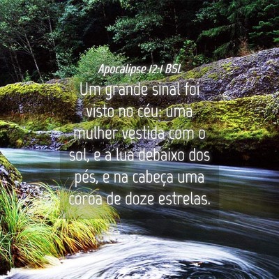 Picture 04 - Apocalipse 12:1 BSL - Um grande sinal foi visto no céu: uma mulher - Bible Verse Picture