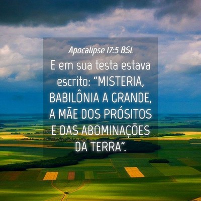 Picture 04 - Apocalipse 17:5 BSL - E em sua testa estava escrito: “MISTERIA, - Bible Verse Picture