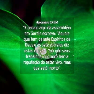 Picture 04 - Apocalipse 3:1 BSL - “E para o anjo da assembléia em Sardis - Bible Verse Picture