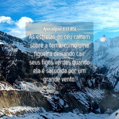 Picture 04 - Apocalipse 6:13 BSL - As estrelas do céu caíram sobre a terra, como - Bible Verse Picture