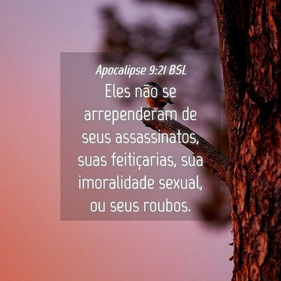Picture 04 - Apocalipse 9:21 BSL - Eles não se arrependeram de seus assassinatos, - Bible Verse Picture