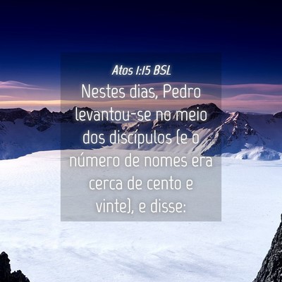 Picture 04 - Atos 1:15 BSL - Nestes dias, Pedro levantou-se no meio dos - Bible Verse Picture