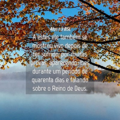 Picture 04 - Atos 1:3 BSL - A estes ele também se mostrou vivo depois de ter - Bible Verse Picture