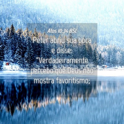 Picture 04 - Atos 10:34 BSL - Peter abriu sua boca e disse: “Verdadeiramente - Bible Verse Picture
