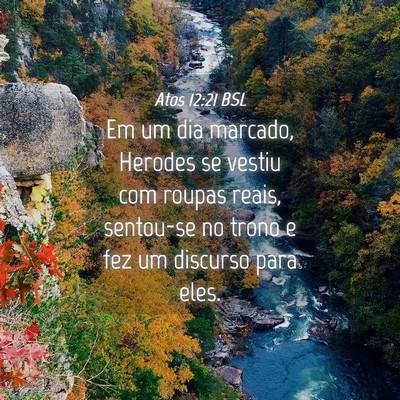 Picture 04 - Atos 12:21 BSL - Em um dia marcado, Herodes se vestiu com roupas - Bible Verse Picture