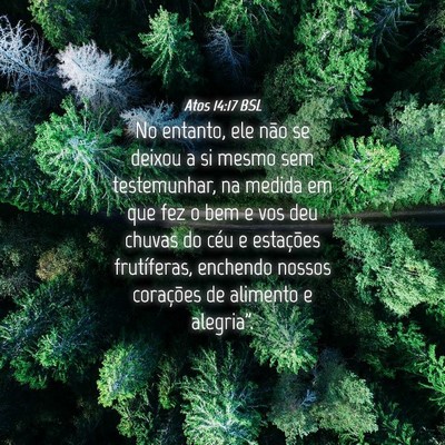 Picture 04 - Atos 14:17 BSL - No entanto, ele não se deixou a si mesmo sem - Bible Verse Picture