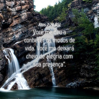Picture 04 - Atos 2:28 BSL - Você me deu a conhecer os modos de vida. Você - Bible Verse Picture