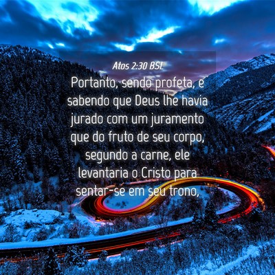 Picture 04 - Atos 2:30 BSL - Portanto, sendo profeta, e sabendo que Deus lhe - Bible Verse Picture